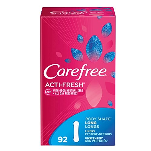 Carefree 加長型超薄護墊，92片，原價$9.49，現僅售$6.44 ，免運費