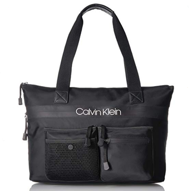 Calvin Klein 卡爾文·克萊 Tabbie 尼龍多口袋托特包，原價$141.02，現僅售$67.13，免運費