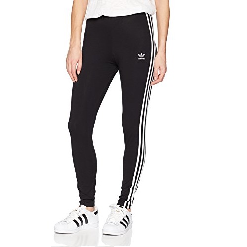 adidas Originals Women's 3-Stripes Leggings, Black, Medium, Only $19.00