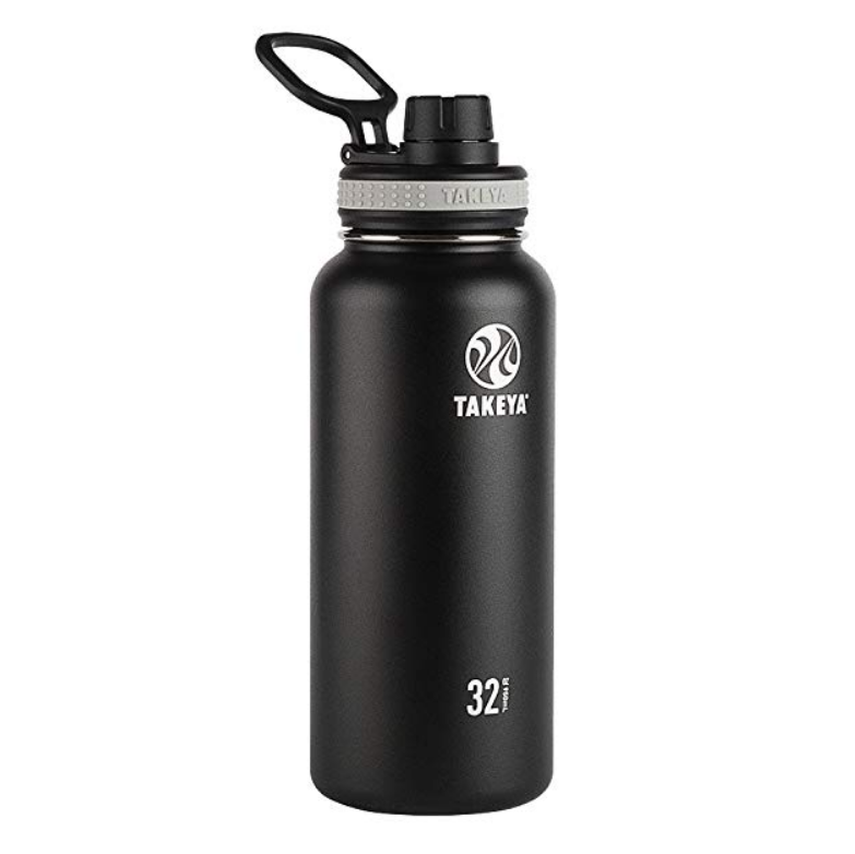 Takeya 50011 Originals Vacuum-Insulated Stainless-Steel Water Bottle, 32oz, Black, 32 oz $18.32