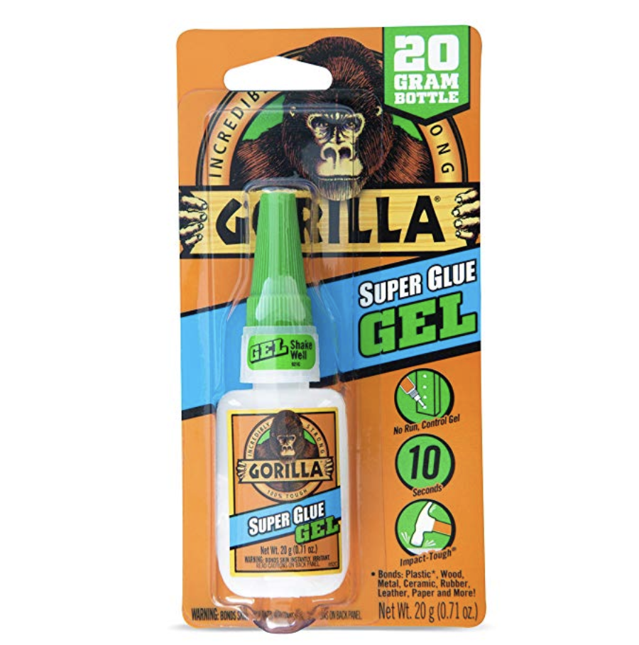 Gorilla Super Glue Gel, 20 Gram, Clear only $5.97