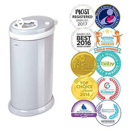 Ubbi Money Saving, No Special Bag Required, Steel Odor Locking Diaper Pail, Gray, Only $69.99, free shipping