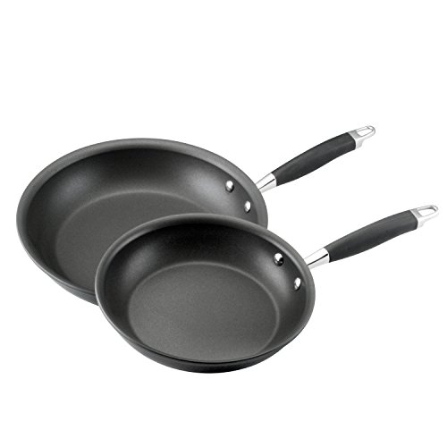 Anolon Advanced Hard-Anodized Nonstick Twin Pack 10-Inch and 12-Inch French Skillets, Gray, Only $34.99 after clipping coupon, free shipping