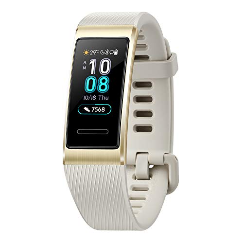 Huawei Band 3 Pro All-in-One Fitness Activity Tracker, 5ATM Water Resistance Swim, 24/7 Heart Rate Monitor, Built-in GPS, Multi-Sports Mode, Sleep Tracking, Gold, One Size, Only $59.99, free shipping