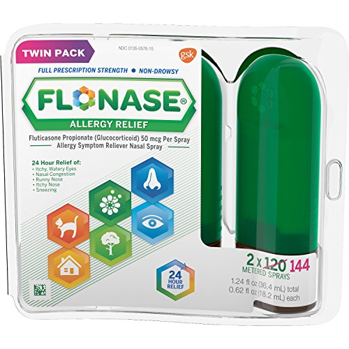 Flonase Allergy Relief Nasal Spray, Allergy Medicine 24 Hour Non-Drowsy , 288 sprays (pack of 2), Only $25.70, free shipping after using SS