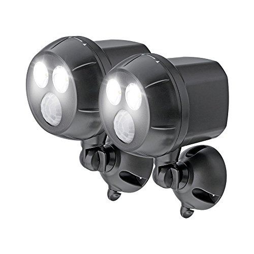 Mr. Beams MB392, 400 Lumen Version, Weatherproof Wireless Battery Powered Led Ultra Bright Spotlight with Motion Sensor, 2-Pack, Brown, Only$25.00 , free shipping