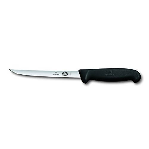 Victorinox Swiss Army Cutlery Fibrox Pro Straight Boning Knife, Semi-Flexible Blade, 6-Inch, Only $16.99