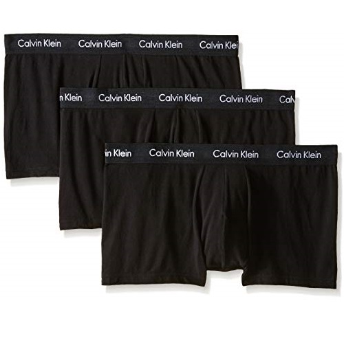 Calvin Klein 男士平腳內褲，3條裝，原價$42.50，現僅售$21.25，免運費！