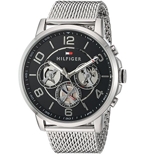 Tommy Hilfiger Men's Quartz Stainless Steel Watch, Color:Silver-Toned (Model: 1791292), Only $66.28, free shipping