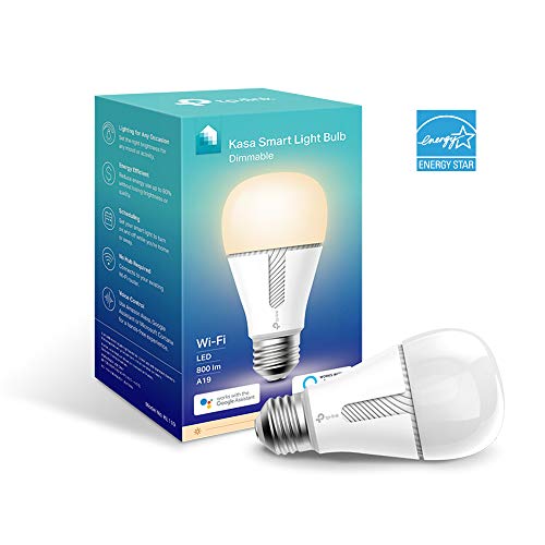 Kasa Smart WiFi Light Bulb, Dimmable by TP-Link – No Hub Required, Works with Alexa & Google (KL110), Only $7.45