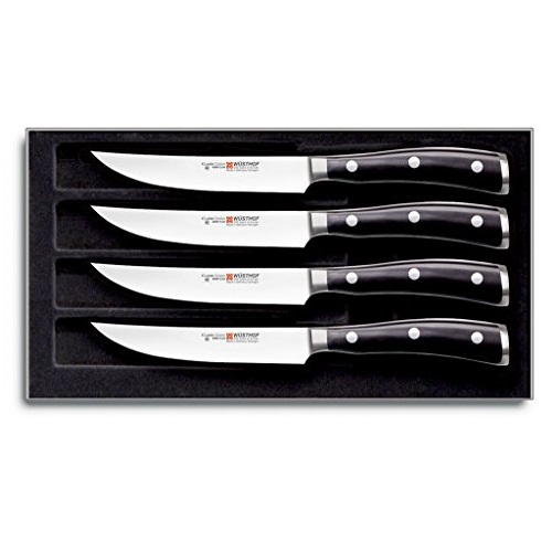 Wusthof 9716 Classic IKON Four Piece Steak Set 4, Silver, Only $201.18, free shipping