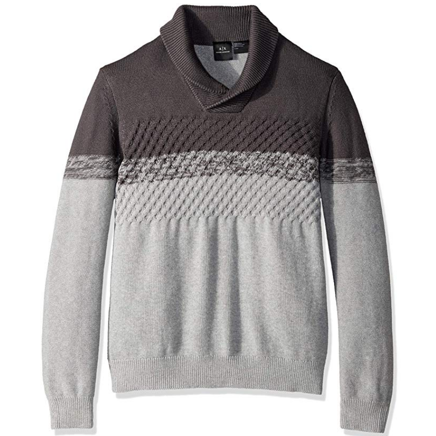A|X Armani Exchange Men's Hooded Specked Sweater $29.73，free shipping