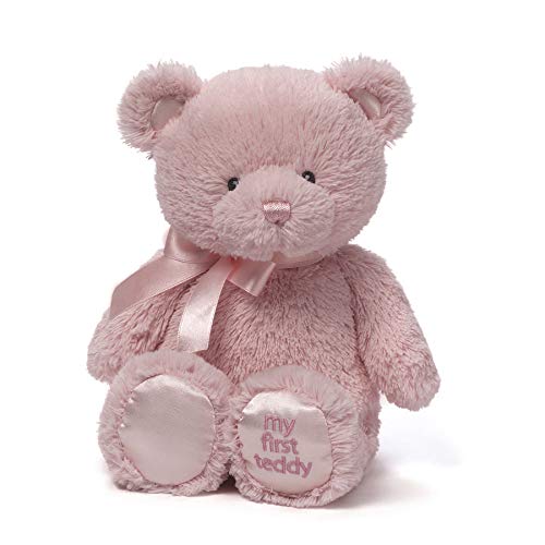Baby GUND My First Teddy Bear Stuffed Animal Plush, Pink, 10