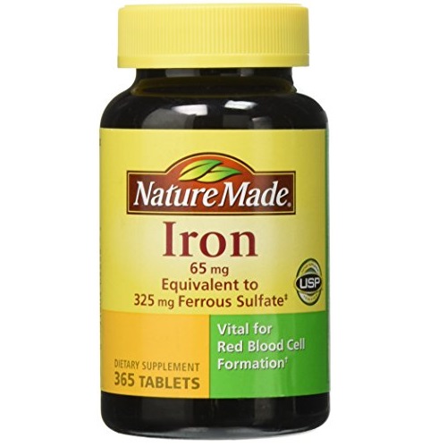 Nature Made Iron 65 mg, 365 Tablets, Only $10.90