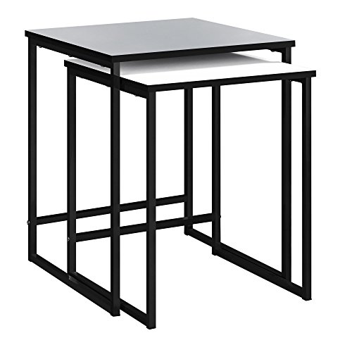 Ameriwood Home Stewart Nesting Tables, Gray and White, Only $33.81, free shipping