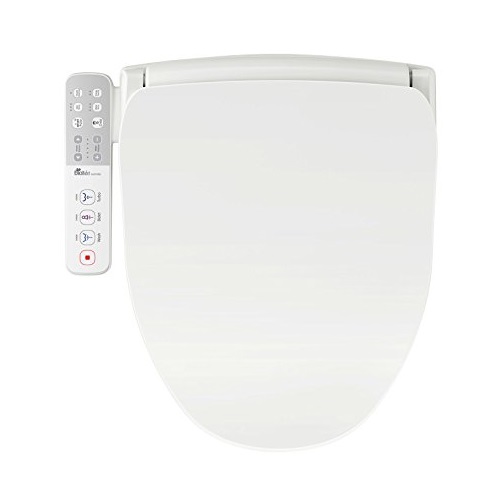 Bio Bidet Slim Smart Toilet Seat in Elongated White with Stainless Steel Self-Cleaning Nozzle, Nightlight, Turbo Wash, Oscillating, , Only $165.30, free shipping