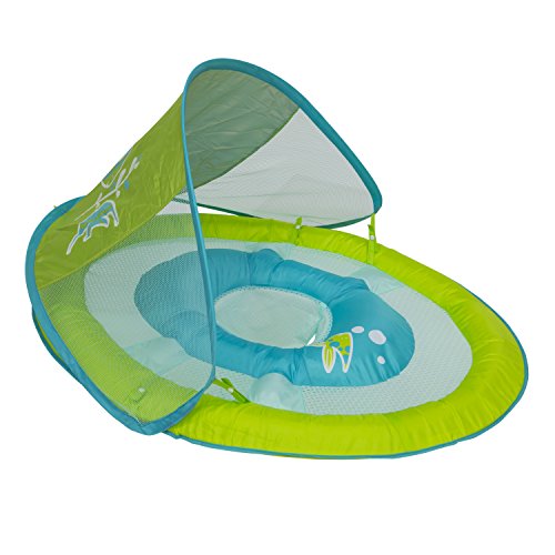 SwimWays Baby Spring Float Sun Canopy - Green Fish, Only $17.97, You Save $12.02(40%)