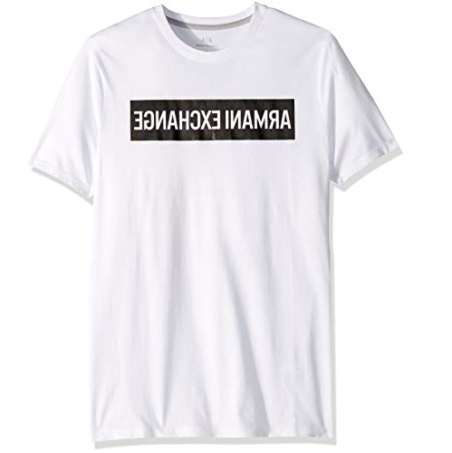 A|X Armani Exchange 阿玛尼Reverse Logo 男士T恤，现仅售$21.26