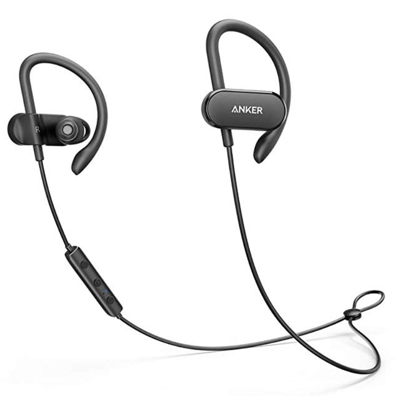 Anker SoundBuds Curve Wireless Headphones, Bluetooth Sports Earbuds with aptX Audio, Nano Coating, 14H Battery, CVC Noise Cancellation, Headsets with Built-in Mic for Running, Cycling, Workout $20.99