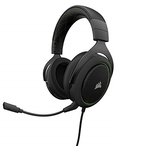 CORSAIR HS50 - Stereo Gaming Headset - Discord Certified Headphones - Designed to Work with Xbox One - Green, Only $39.99, free shipping