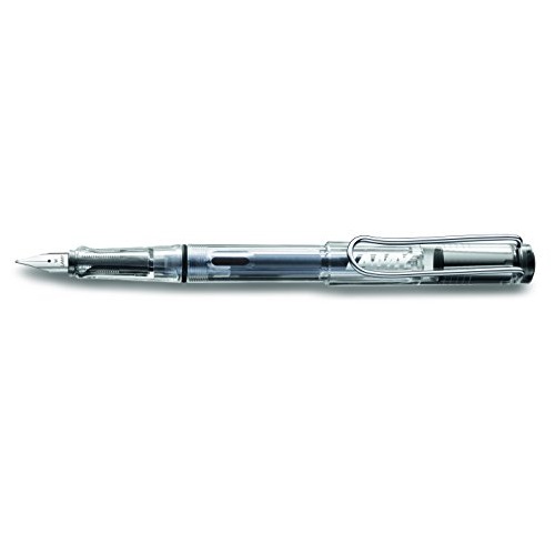 LAMY Transparent Vista Fountain Pen with Medium Nib and Blue Ink (L12M), Only $17.90