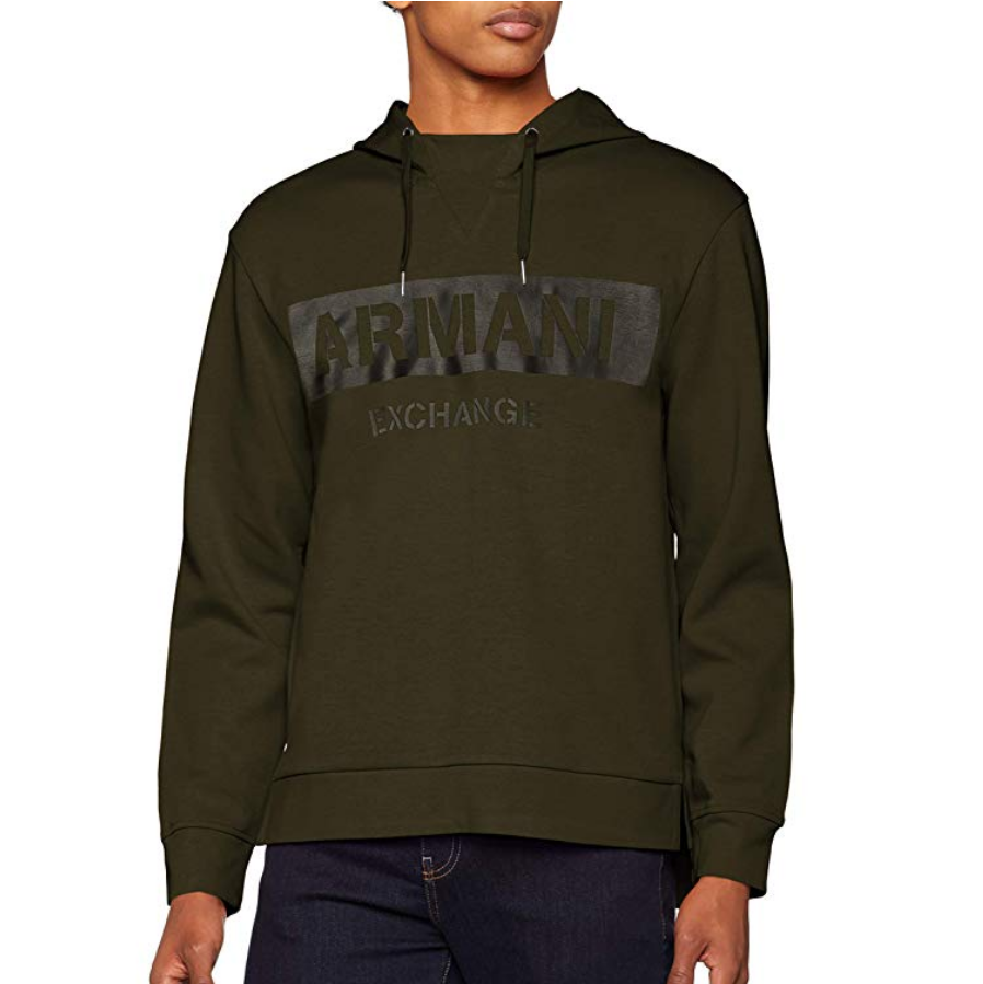 A|X Armani Exchange Men's Military Ax Sweatshirt $49.16，free shipping