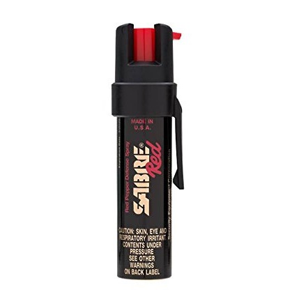 SABRE Red Pepper Spray - Police Strength - Compact Size with Clip (Max Protection - 35 shots, up to 5x's more), Only $5.95