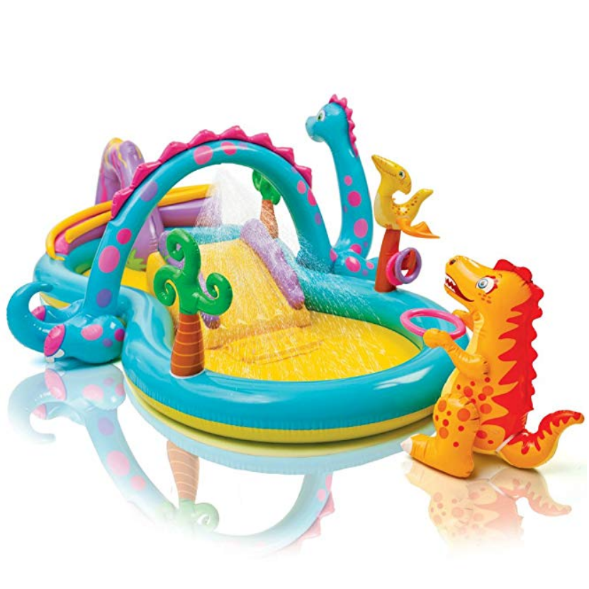 Intex Dinoland Inflatable Play Center, 31in X 90in X 44in, for Ages 3+ $42.99，free shipping