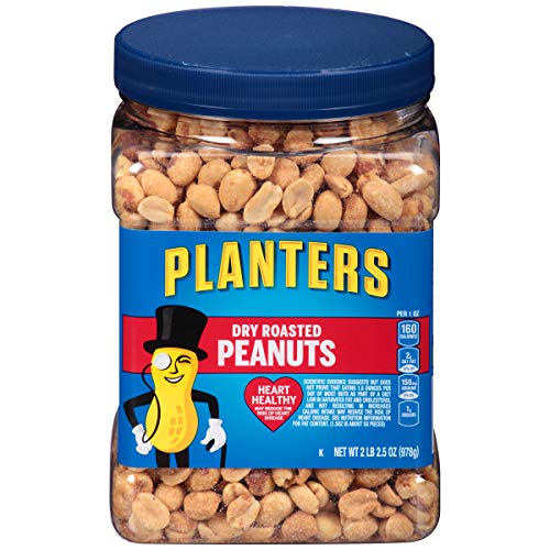 Planters Dry Roasted Peanuts, 34.5 oz Jar (Pack of 3), Only $15.22