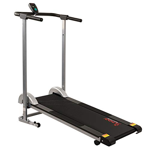 Sunny Health & Fitness SF-T1407M Manual Walking Treadmill, Gray, Only $129.99