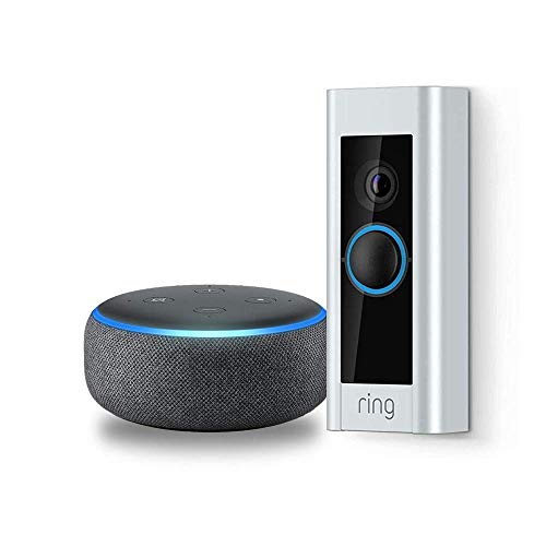 Ring Video Doorbell Pro with Echo Dot (3rd Gen) - Charcoal, Only $199.00, free shipping