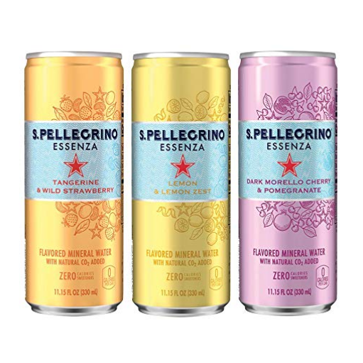 S.Pellegrino Essenza Flavored Mineral Water, 11.15 fl oz. Cans (Variety Pack of 12) $12.99