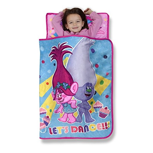 Trolls Cupcakes and Rainbows Toddler Nap Mat - Includes Pillow & Fleece Blanket – Great for Boys and Girls Napping at Daycare, Preschool, Or Kindergarten, Only $8.40
