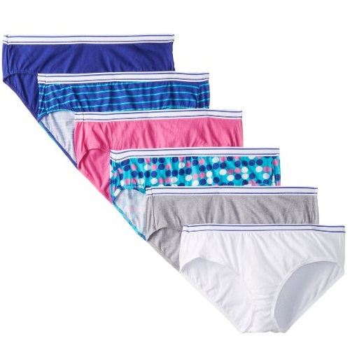 Hanes Women's Cotton Sporty Hipsters with Cool Comfort 6 Pack, 7, Only $9.47