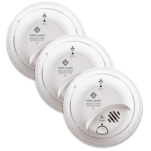 First Alert BRK SC9120B-3 Hardwired Smoke and Carbon Monoxide (CO) Detector with Battery Backup 3 Pack, Only $82.24, You Save $33.05(29%)