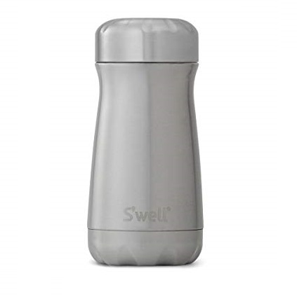 S'well Stainless Steel Travel Mug, 12 oz, Silver Lining, Only $16.35, You Save $13.65(46%)