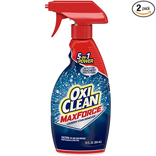 OxiClean MaxForce Laundry Stain Remover Spray, 12 Fl. oz., Pack of 2, Only $5.67, free shipping after using SS