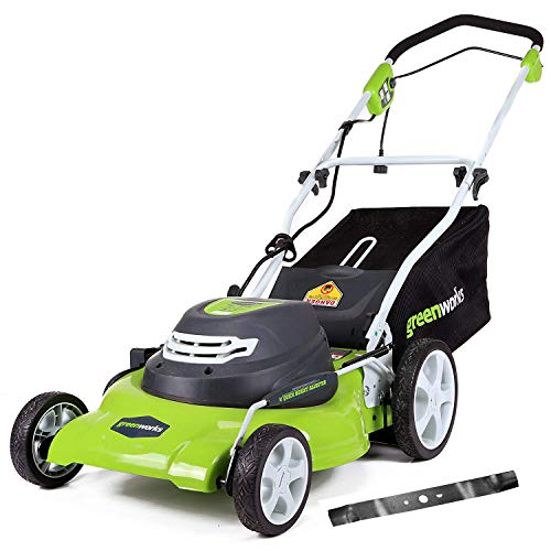 GreenWorks 12 Amp 20-Inch Corded Lawn Mower with Extra Blade25022, Only $136.50, free shipping
