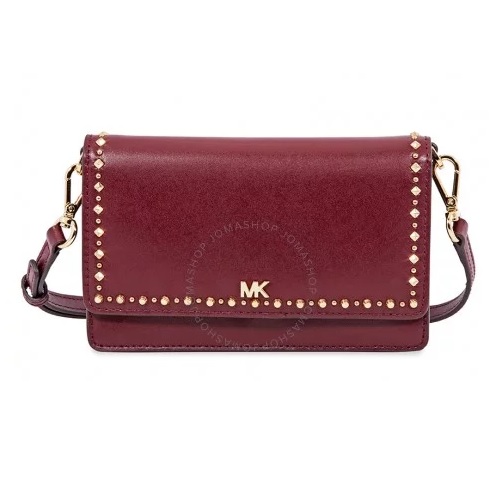 MICHAEL KORS Leather Phone Cross-Body Bag- Oxblood Item No. 32F8GF5C7X-610, only $75.60 after applying coupon code, $5.99 shipping
