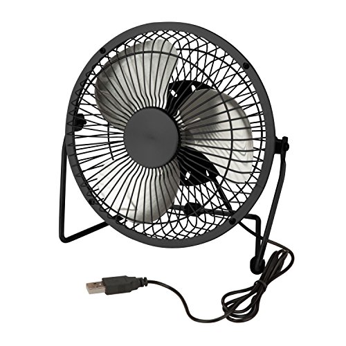 Honey-Can-Do OFC-04476 Compact USB Powered Desk Fan, 7.1x3.54x7.3
