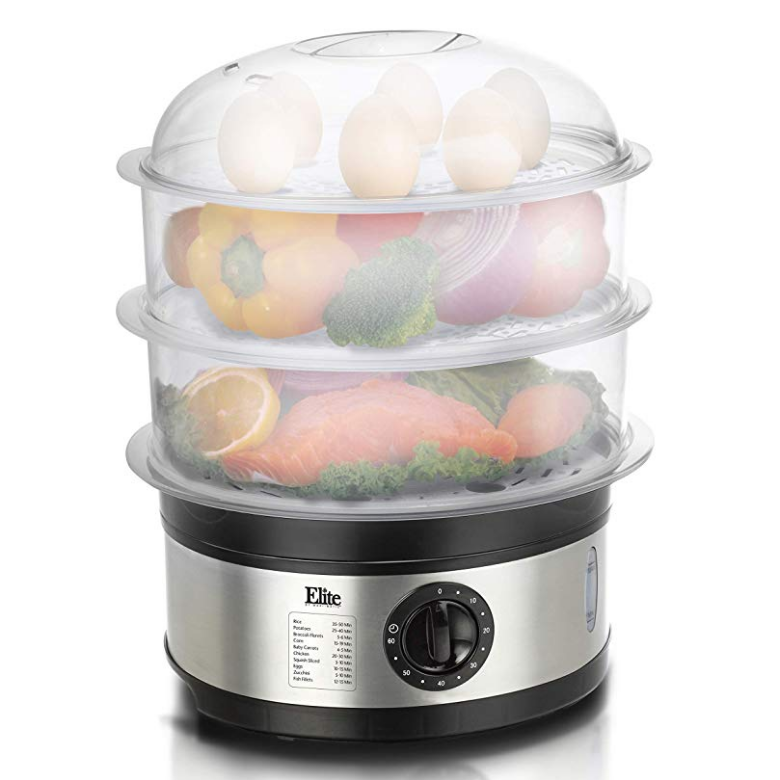 Maxi-Matic EST-2301 Food Steamer 8.5 quart Stainless Steel $27.92，free shipping