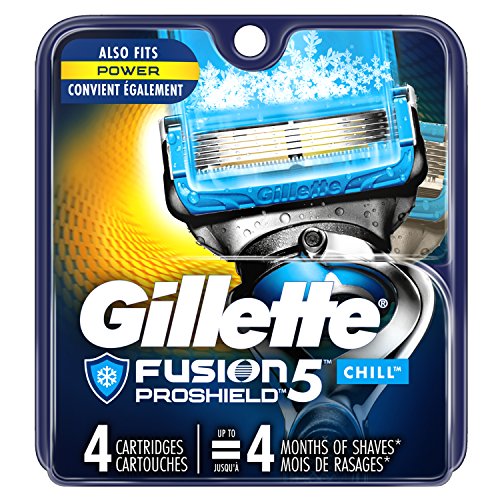 史低价！Gillette吉列锋隐致护冰酷刮胡刀片，4刀头，原价$24.49，现仅售$11.38，免运费！
