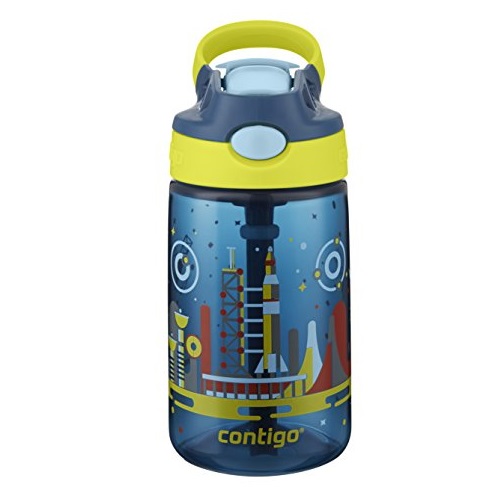 Contigo AUTOSPOUT Straw Gizmo Flip Kids Water Bottle, 14 oz., Nautical with Space Station, Only $7.14
