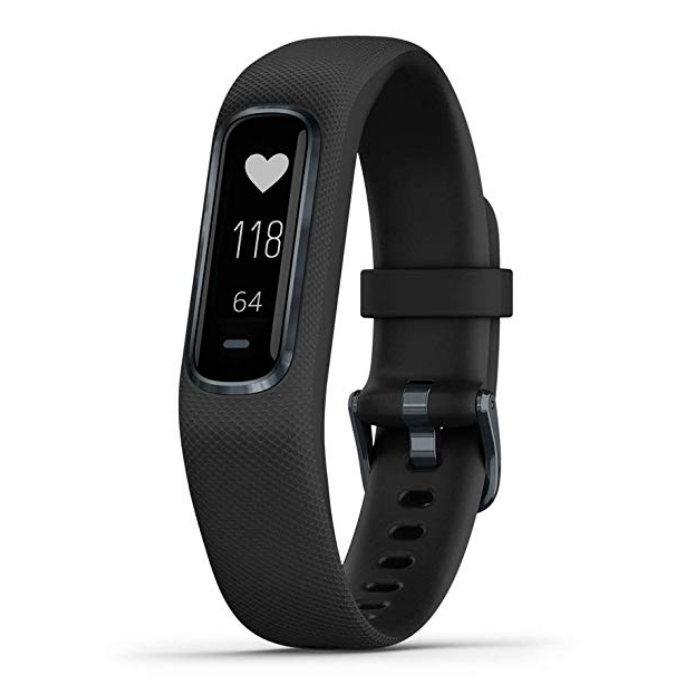 Garmin vívosmart 4, Activity and Fitness Tracker w/Pulse Ox and Heart Rate Monitor, Midnight w/Black Band, Large $99.99，free shipping
