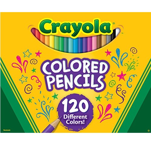 Crayola Colored Pencils, No Repeat Colors, Perfect For Coloring Books, 120Count, Gift, Only$15.39