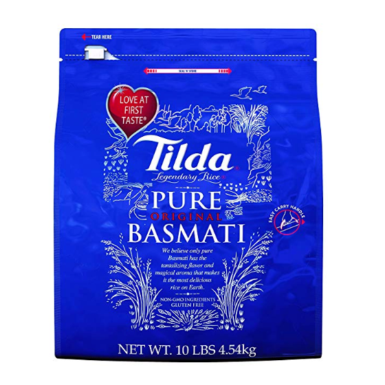 Tilda 巴斯马蒂经典印度香米 10磅，原价$24, 现点击coupon后仅售$15.6