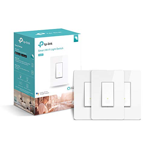 Kasa Smart WiFi Light Switch by TP-Link (3-Pack) Reliable WiFi Connection, Easy Installation Works with Alexa Echo & Google Assistant (HS200P3), Only $31.99