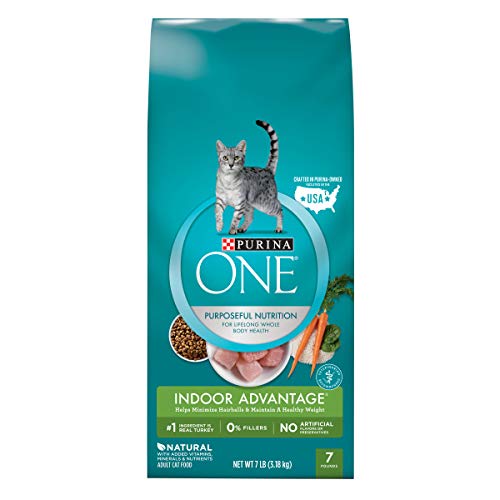 Purina ONE Hairball, Weight Control, Indoor, Natural Dry Cat Food; Indoor Advantage - 7 lb. Bag, Only $7.03, free shipping after using SS