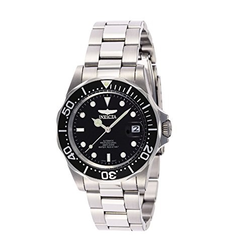 Invicta Men's 8926 Pro Diver Collection Automatic Watch, Silver-Tone/Black Dial/Half Open Back, Only $49.49, free shipping
