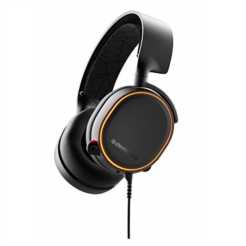 SteelSeries Arctis 5 (2019 Edition) RGB Illuminated Gaming Headset with DTS Headphone:X v2.0 Surround for PC and PlayStation 4 - Black, Only $66.49